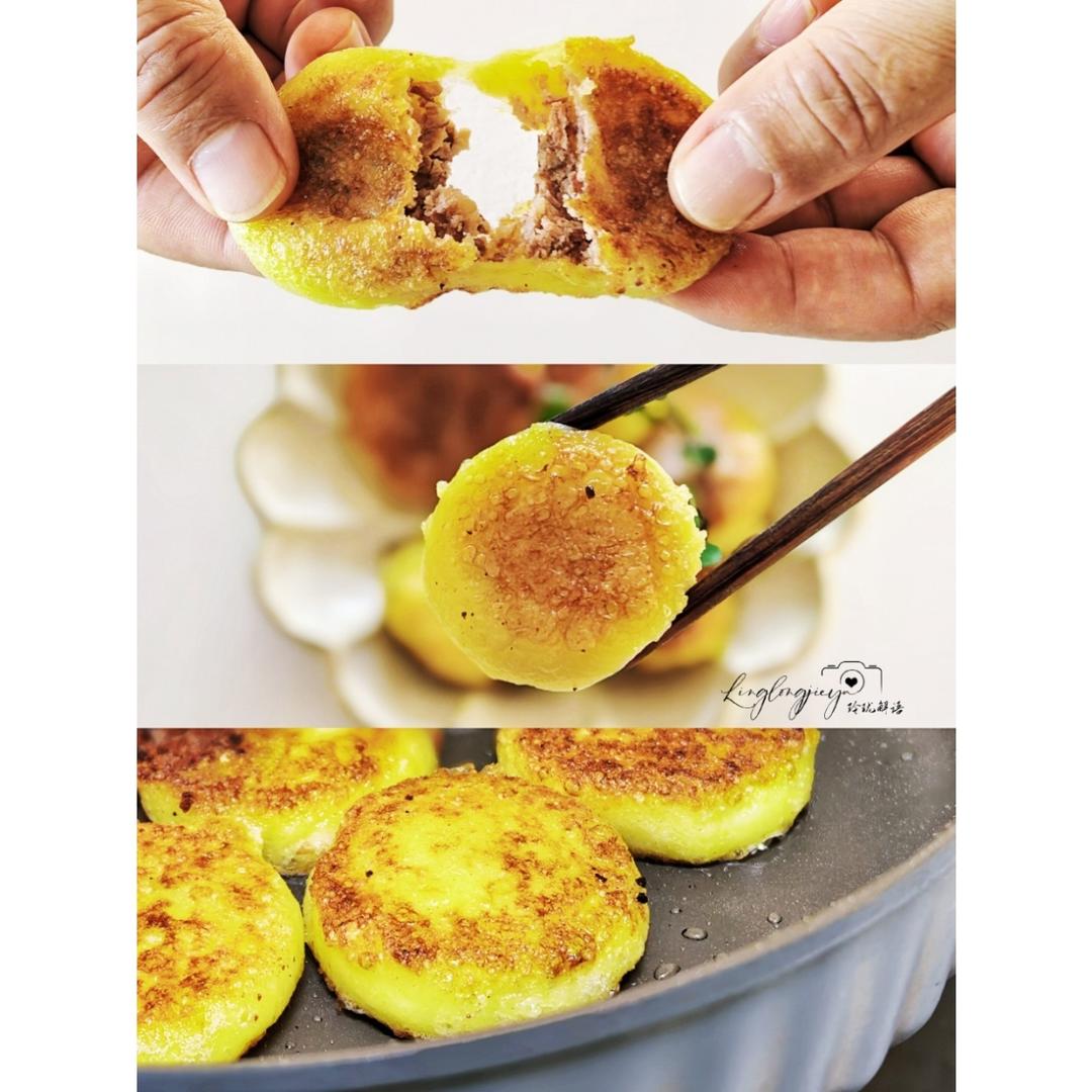 煎粘豆包（猪油版）