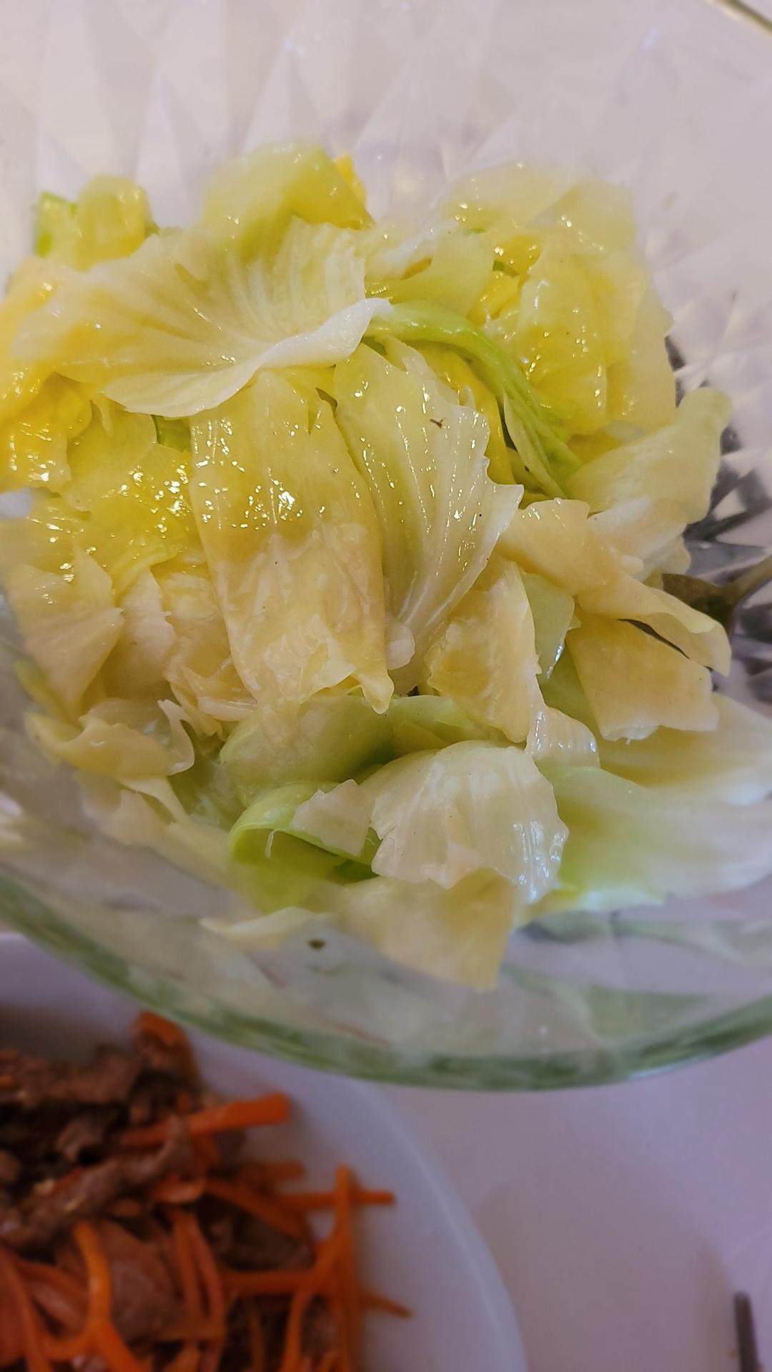 轻食凉拌圆白菜