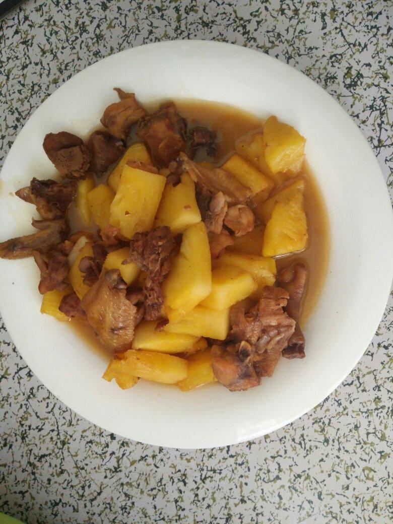 菠萝炒鸡