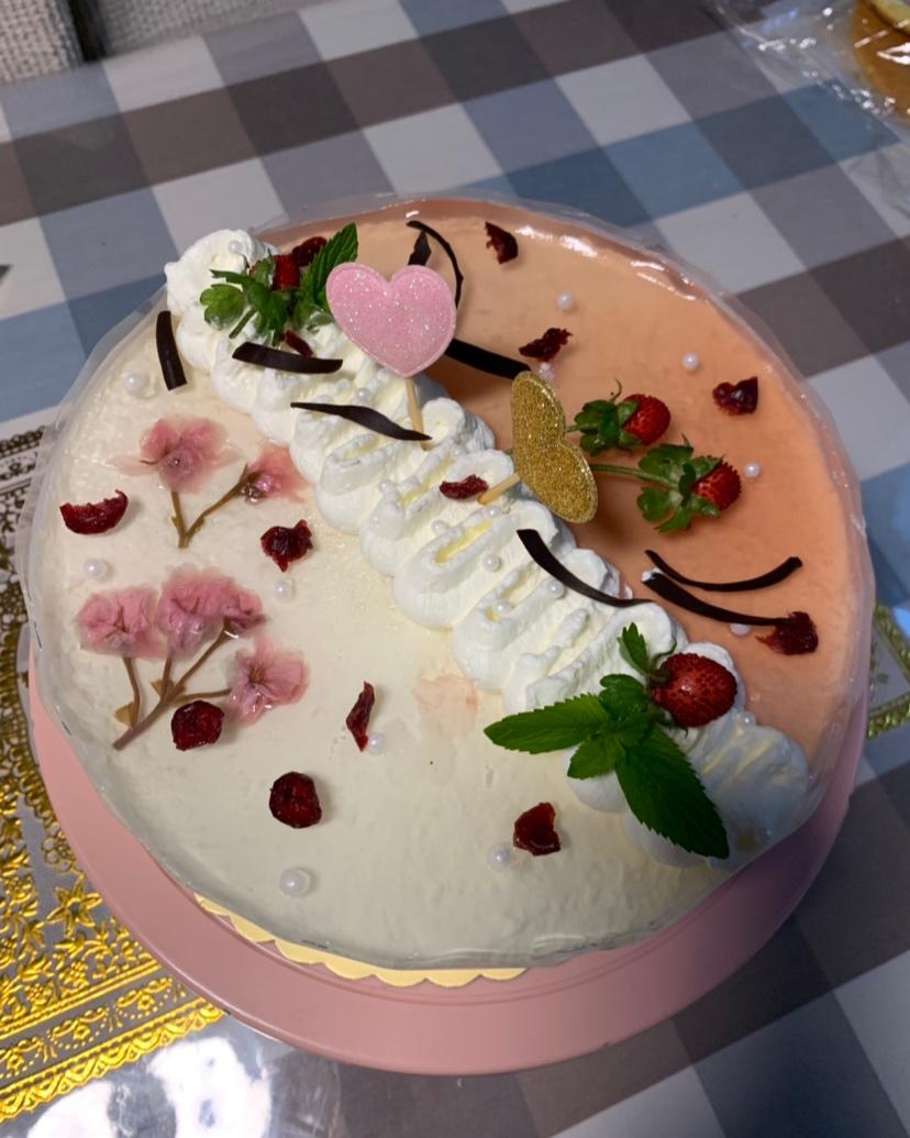 双色慕斯~圣安娜花嘴装饰Idea2~