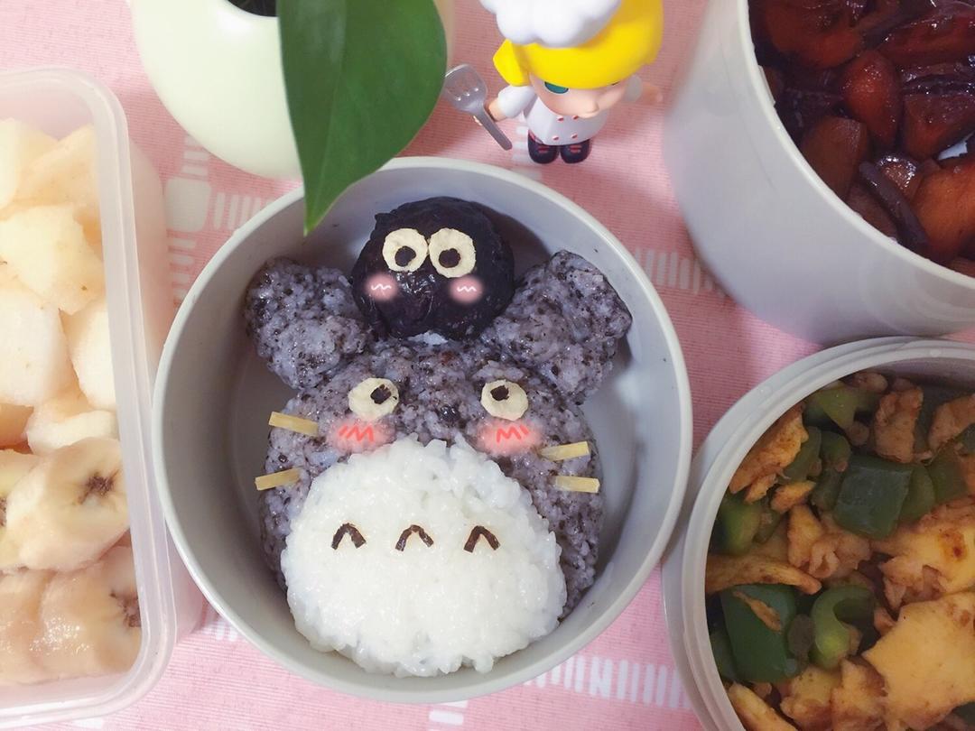 龙猫和煤球精灵饭团