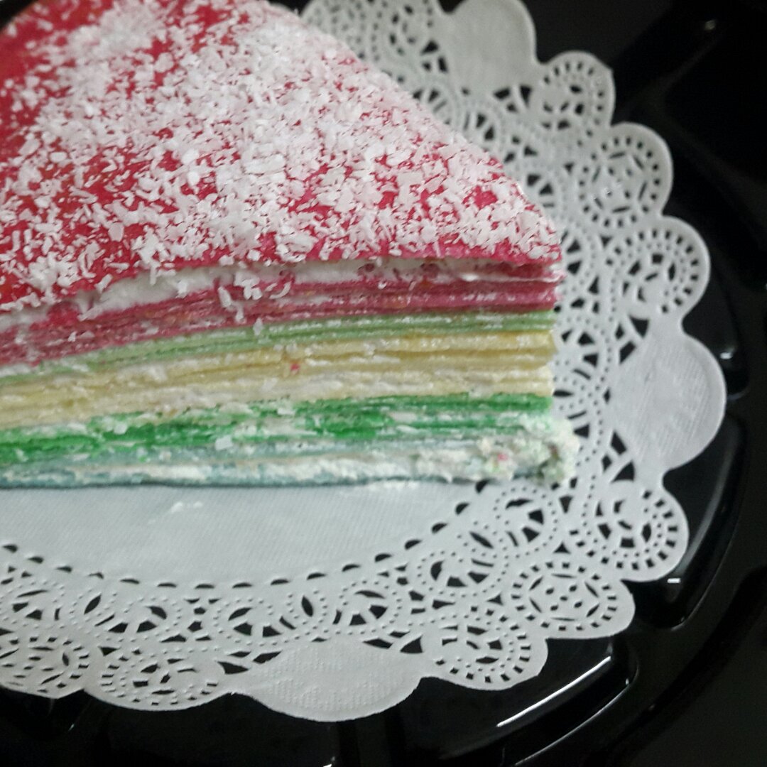 彩虹千层蛋糕 彩虹可丽饼(Mille Crepe Cake)
