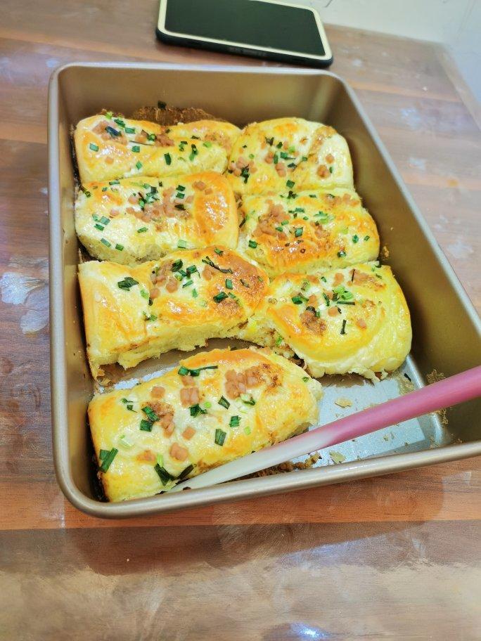 香葱火腿肉松面包