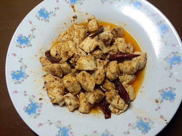 孜然鸡肉粒