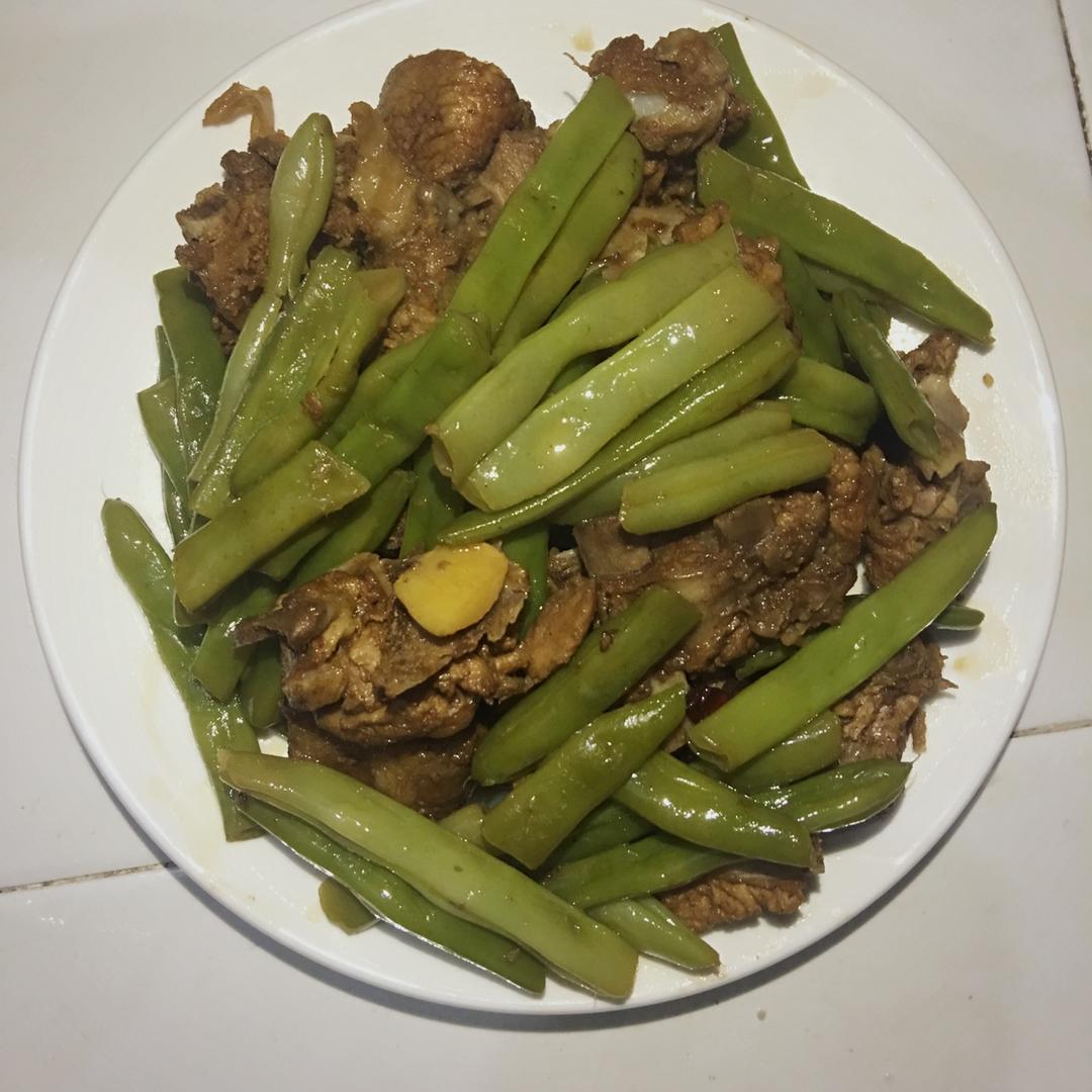 四季豆烧排骨