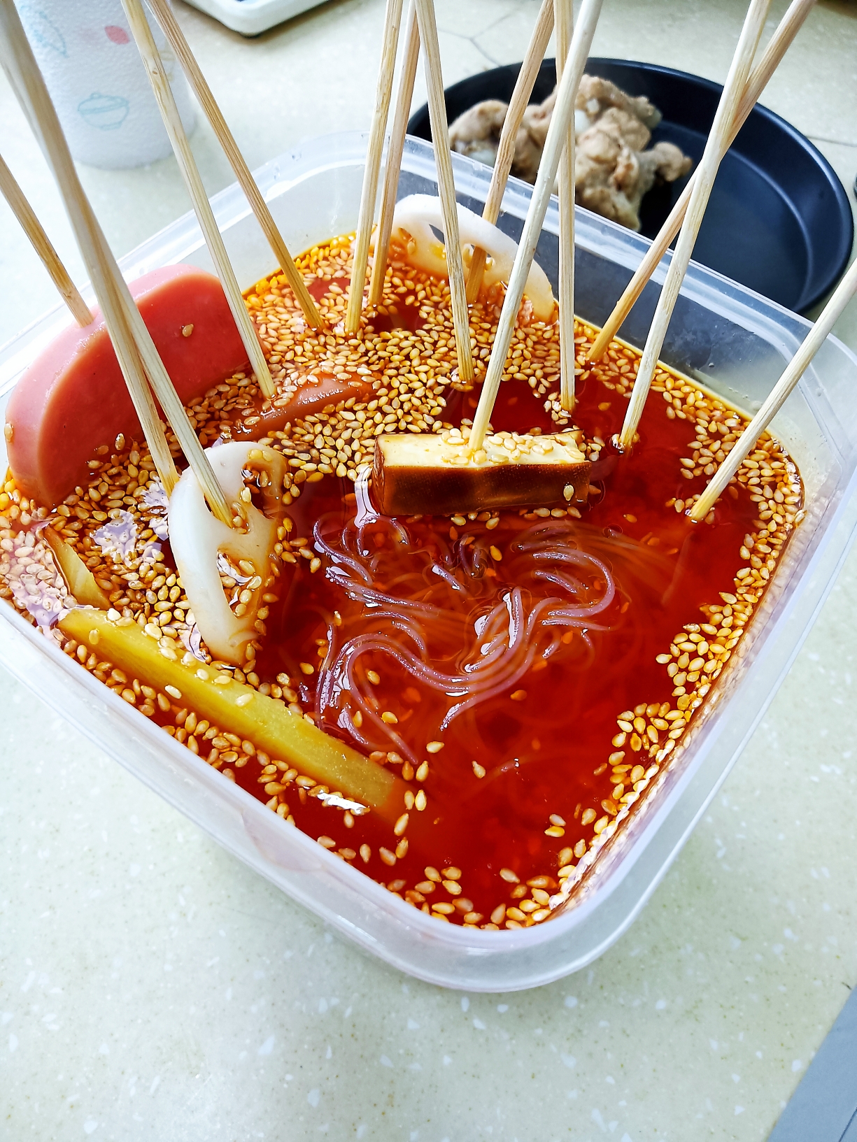 冷锅串串(家庭版)下厨房钵钵鸡调料的做法
