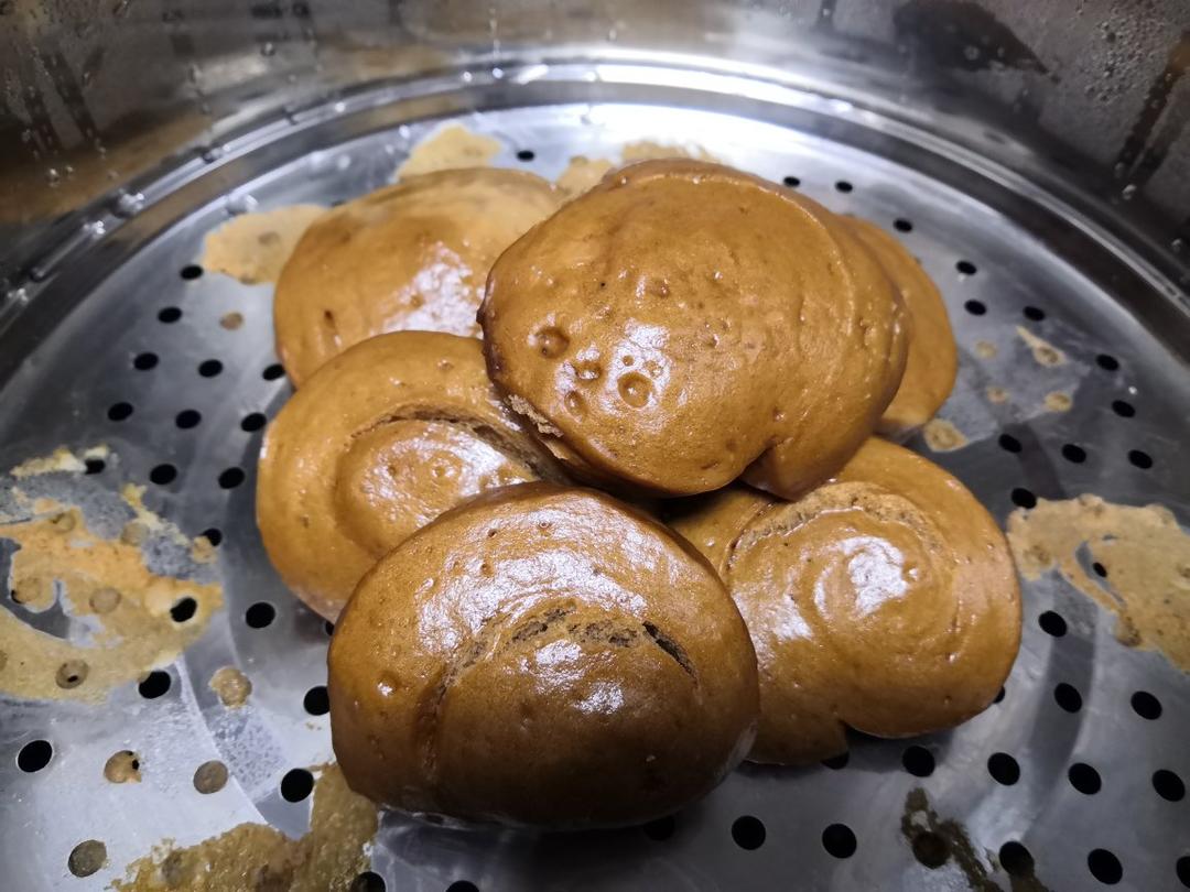 有着面包口感的红糖馒头（一次发酵）