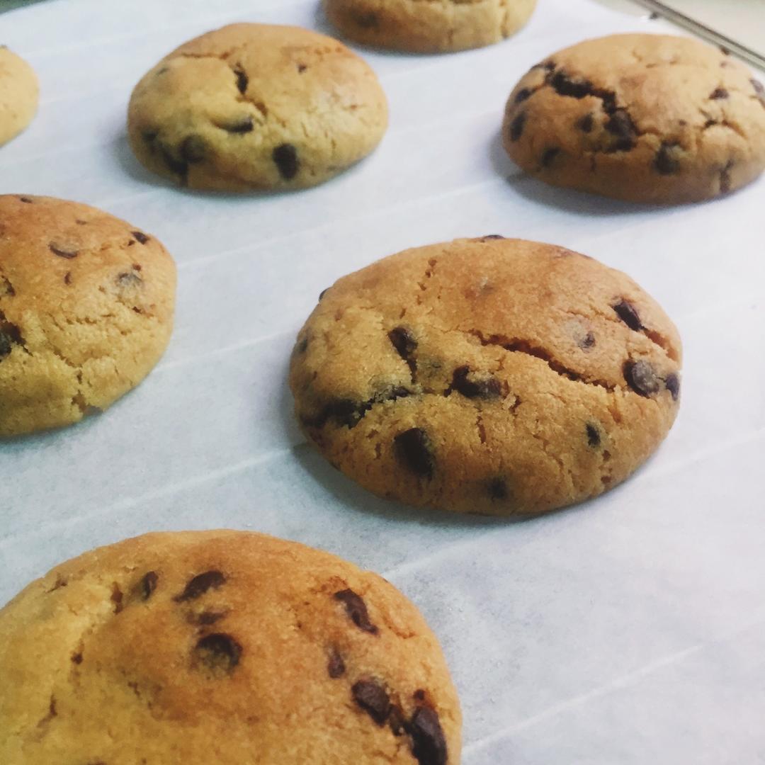 香草海盐巧克力大曲奇—冬天来一块真的超幸福哦