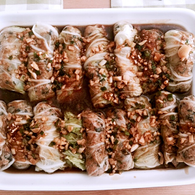 肉酿白菜卷