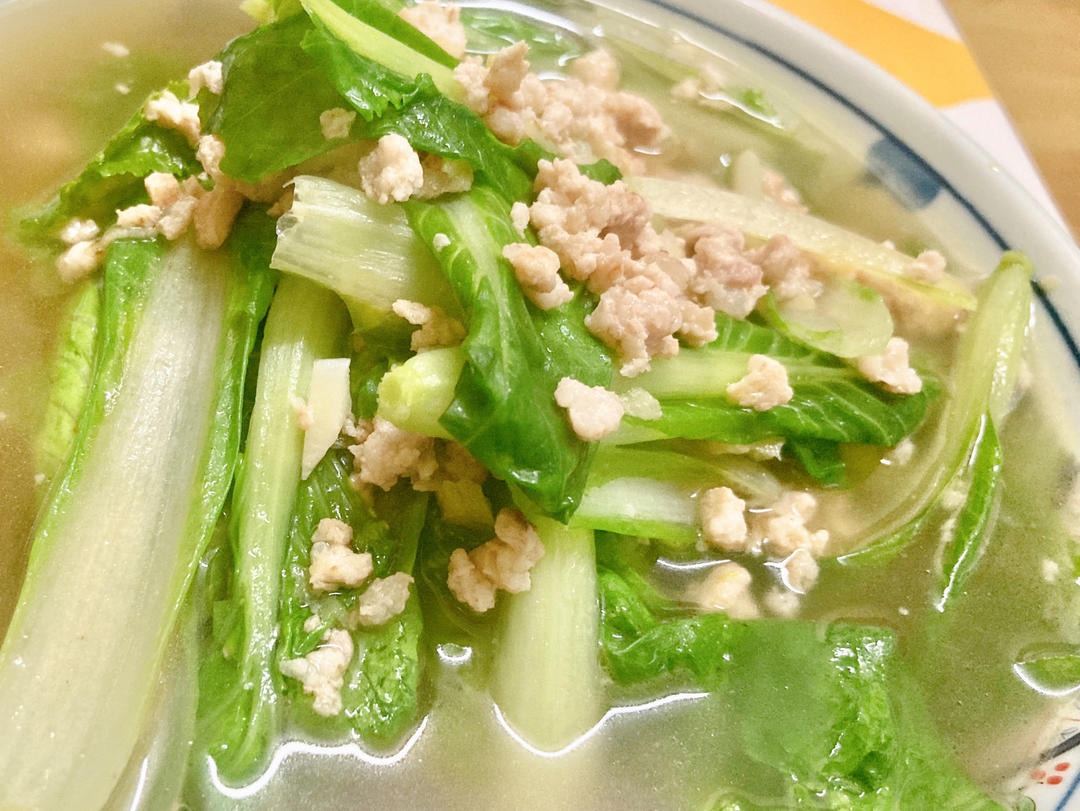 肉末青菜汤
