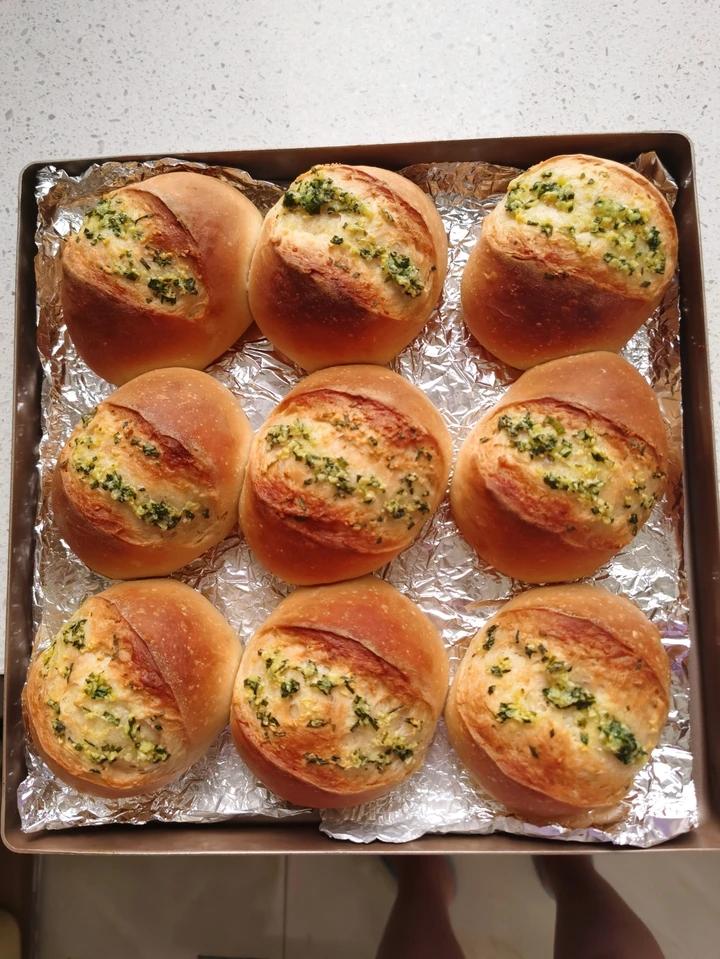 法式蒜香小面包，太香了！