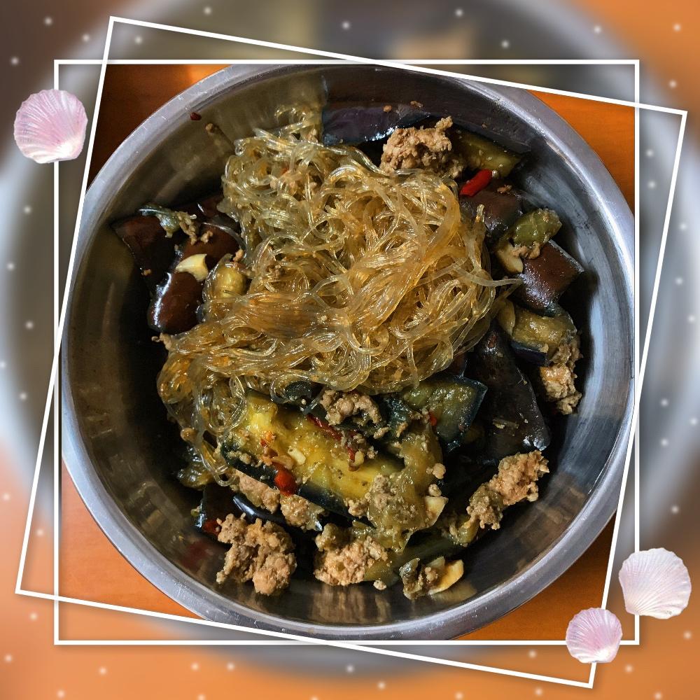 肉末茄子粉丝煲