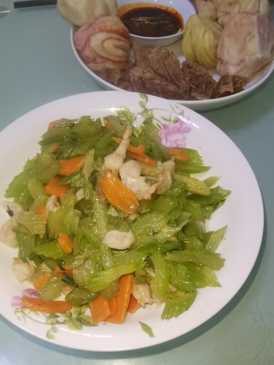 ㊙️巨好吃的西芹炒虾仁，减肥减脂必学菜谱，狂瘦脂必学菜谱，狂瘦！