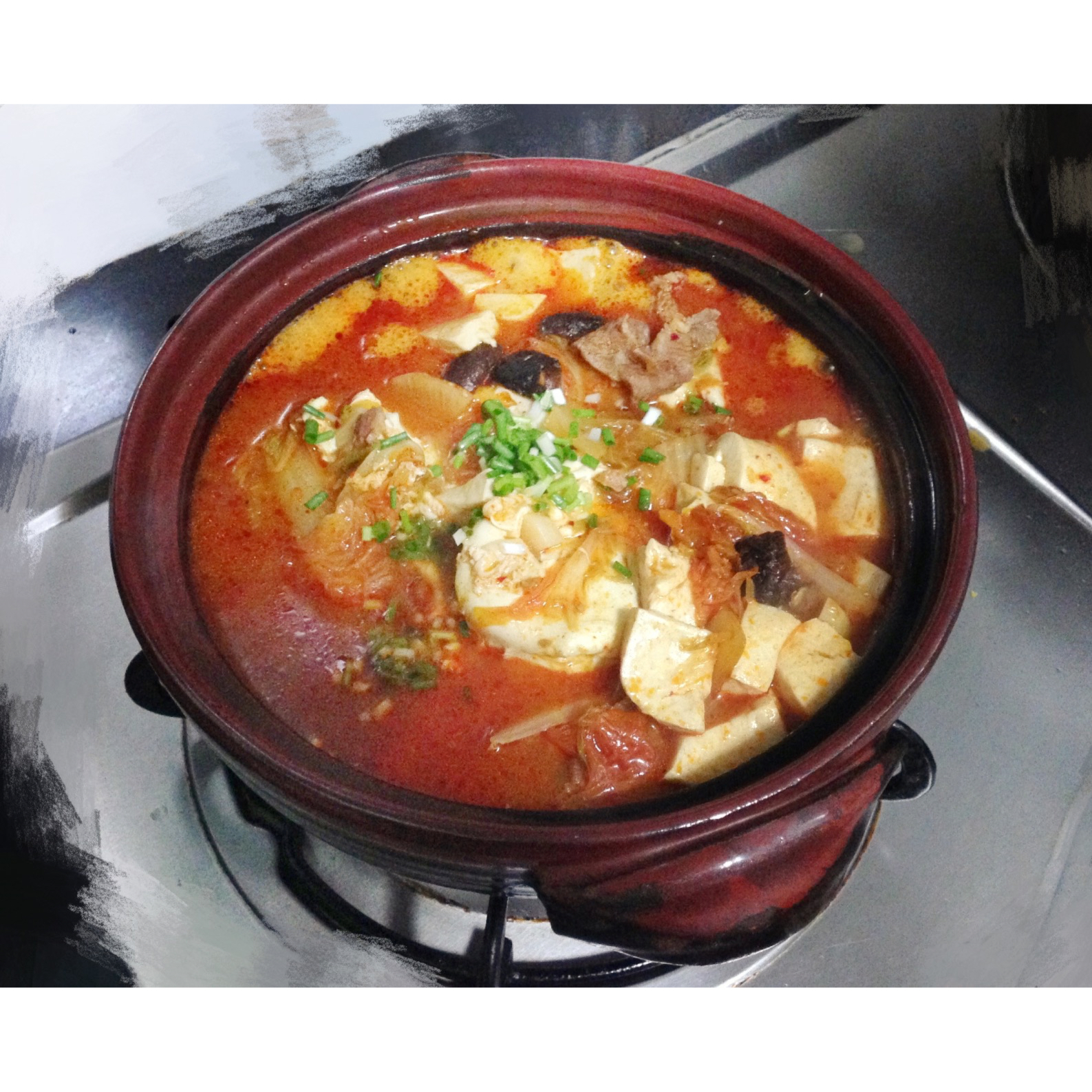 韩式豆腐锅 Korean Tofu Hotpot
