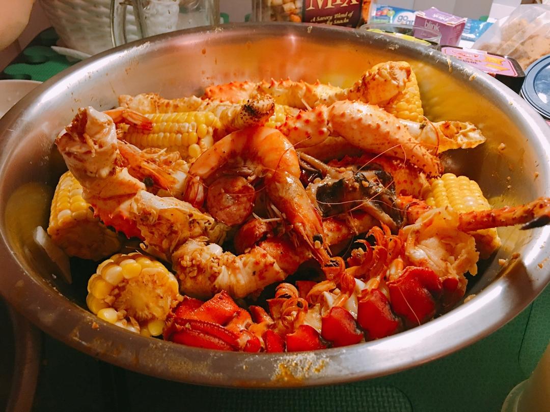 美国超级火的Cajun crawfish (boiling crab)做法大公开