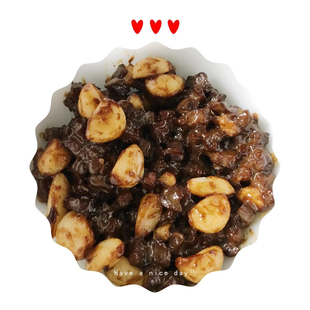 黑蒜子牛肉粒—华美新年味