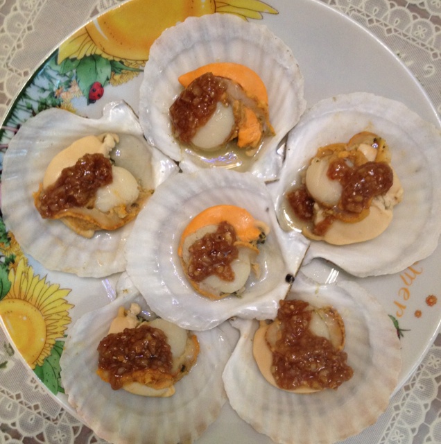 蒜蓉粉丝蒸扇贝