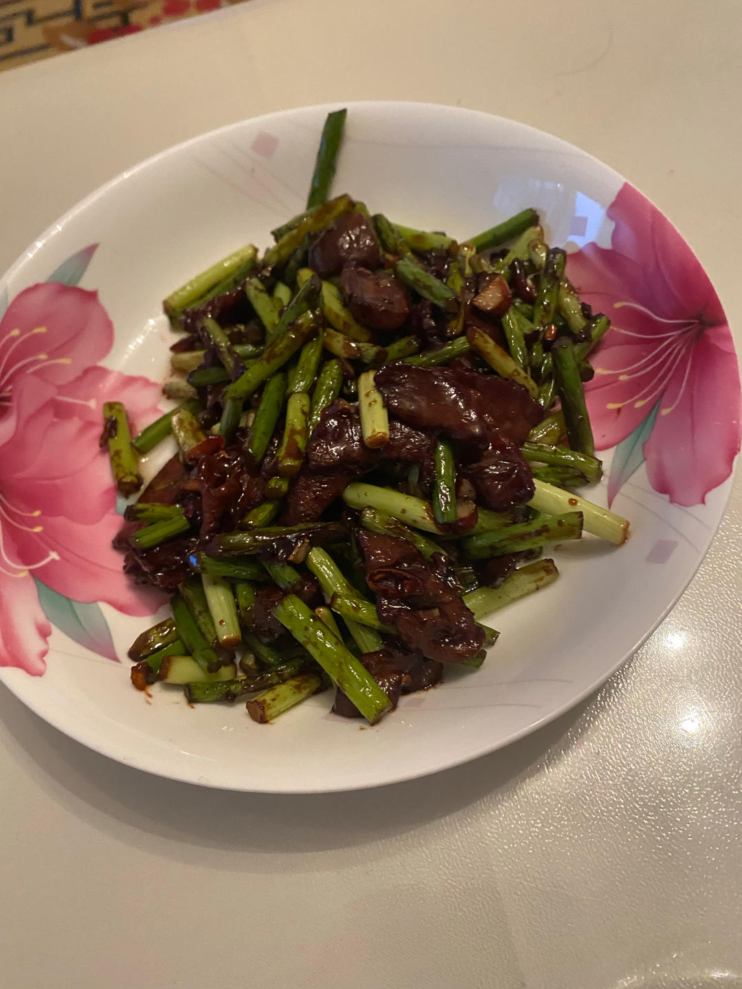 蒜苔炒肉
