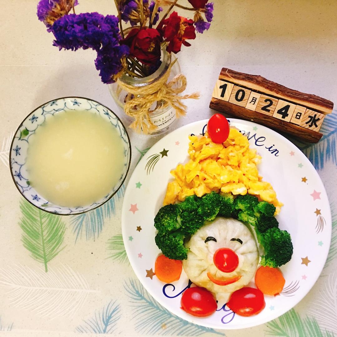 小丑趣味早餐