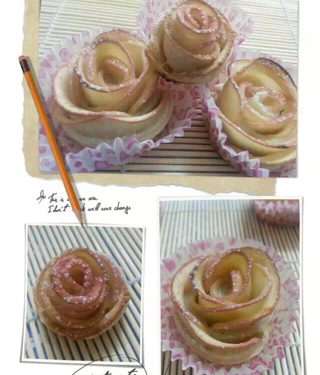 玫瑰花苹果塔