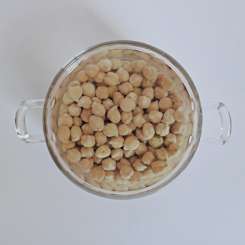 鹰嘴豆拌虾皮海苔粉的做法 步骤2
