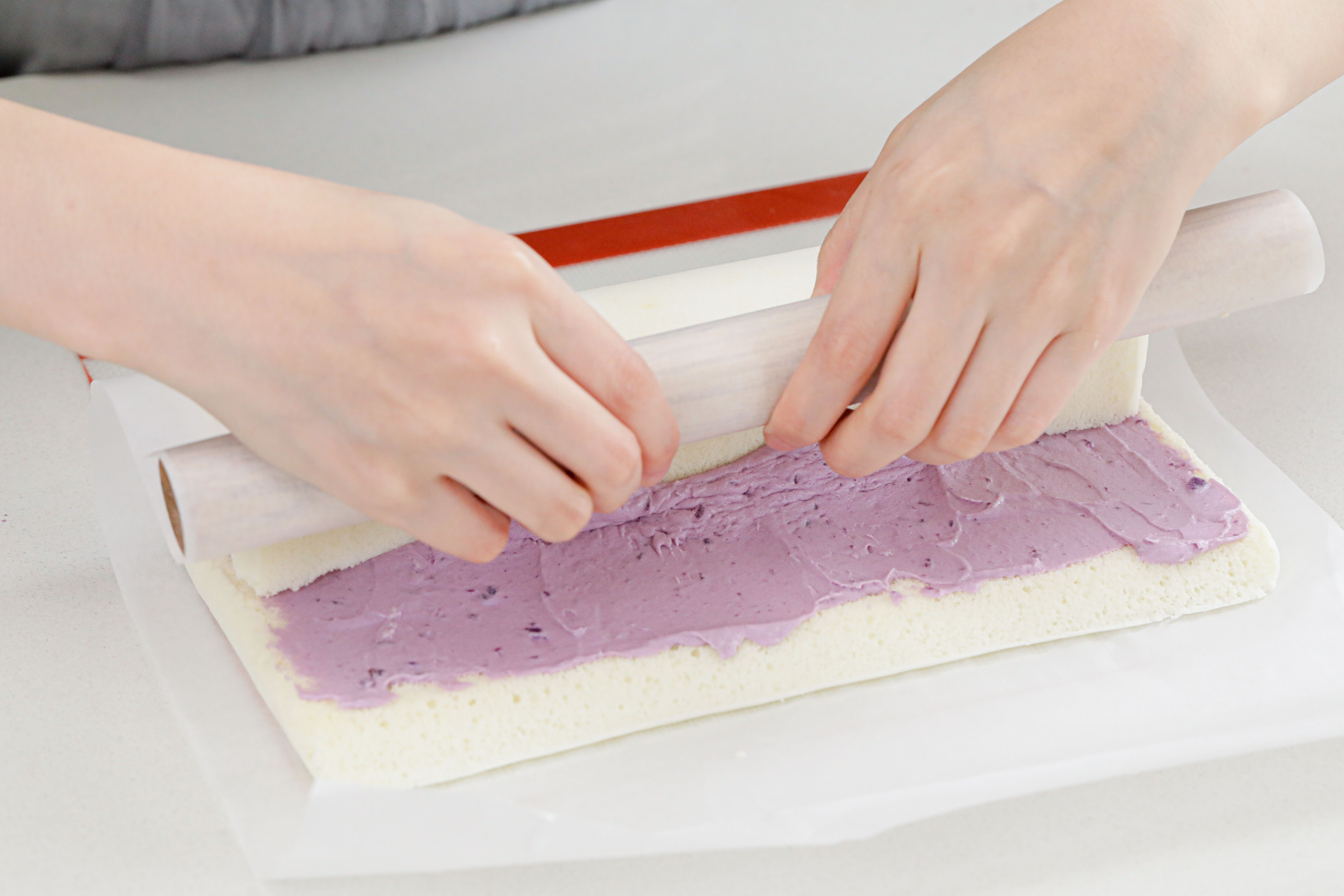 紫薯天使蛋糕卷的做法 步骤29
