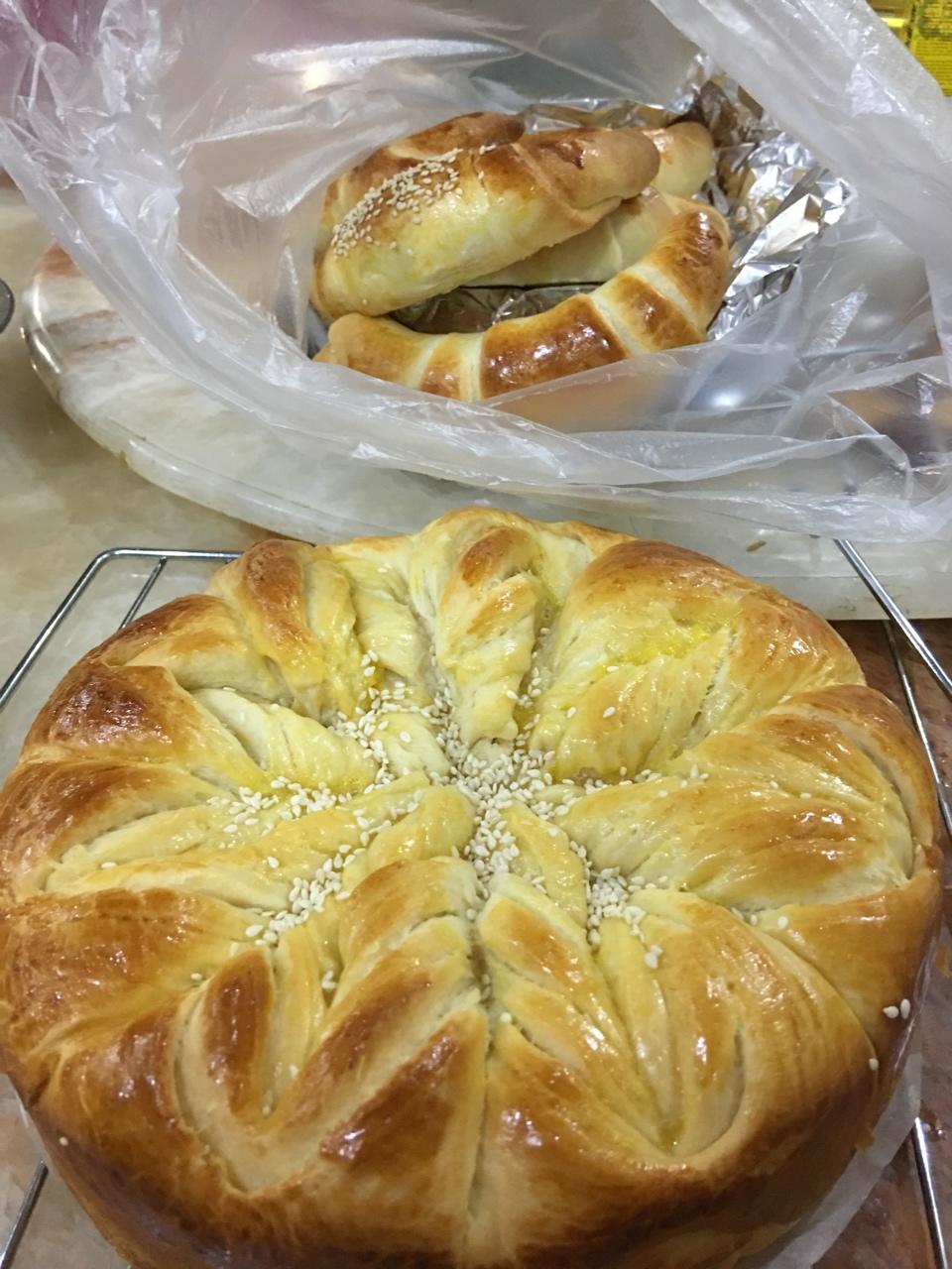 手撕千层花朵面包