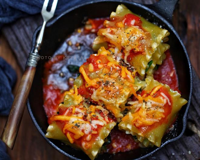 番茄菠菜千层面卷的做法