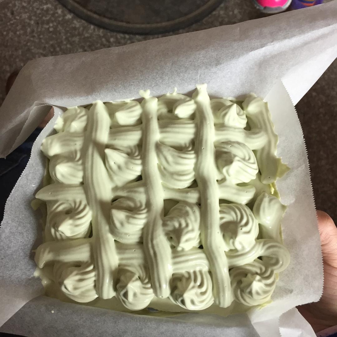抹茶奶油小方