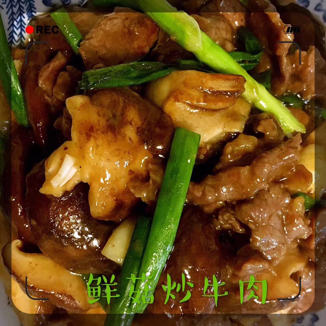 沙茶鲜菇牛肉的做法
