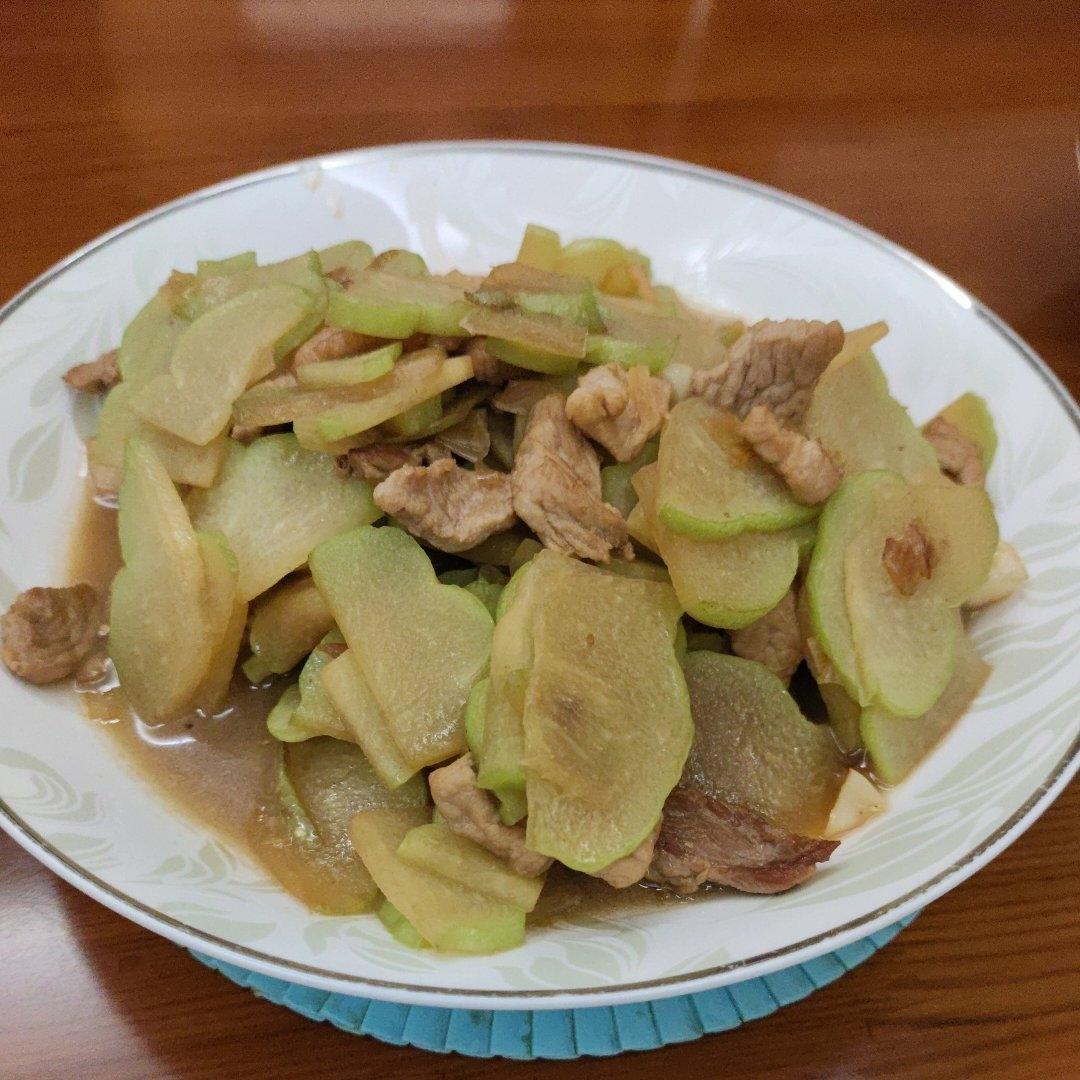 佛手瓜炒肉片