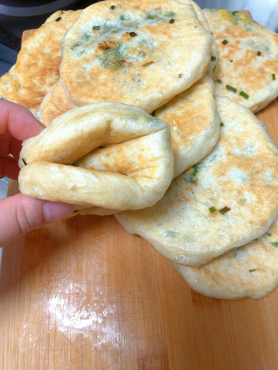 懒人发面馅饼，不和面不擀面