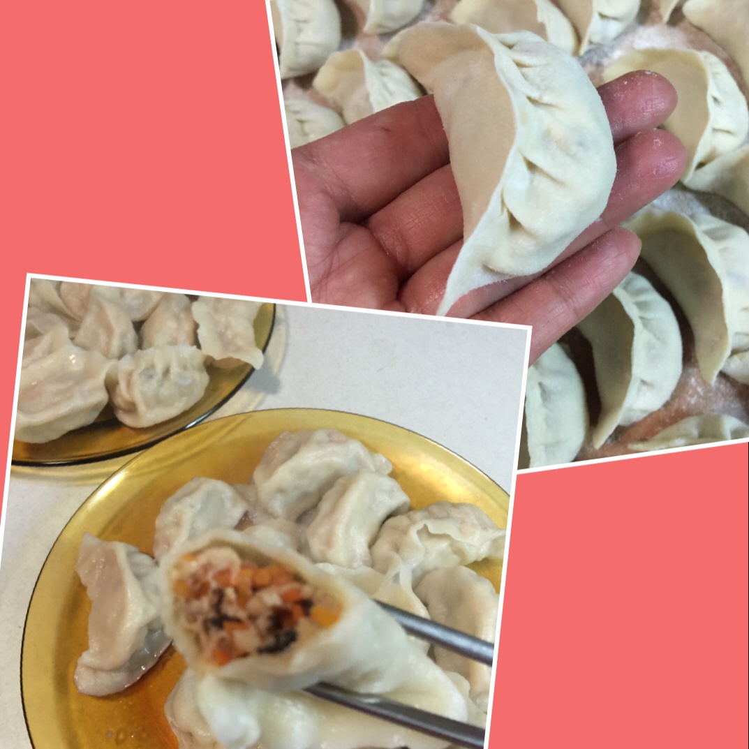 杏鲍菇 胡萝卜猪肉馅水饺