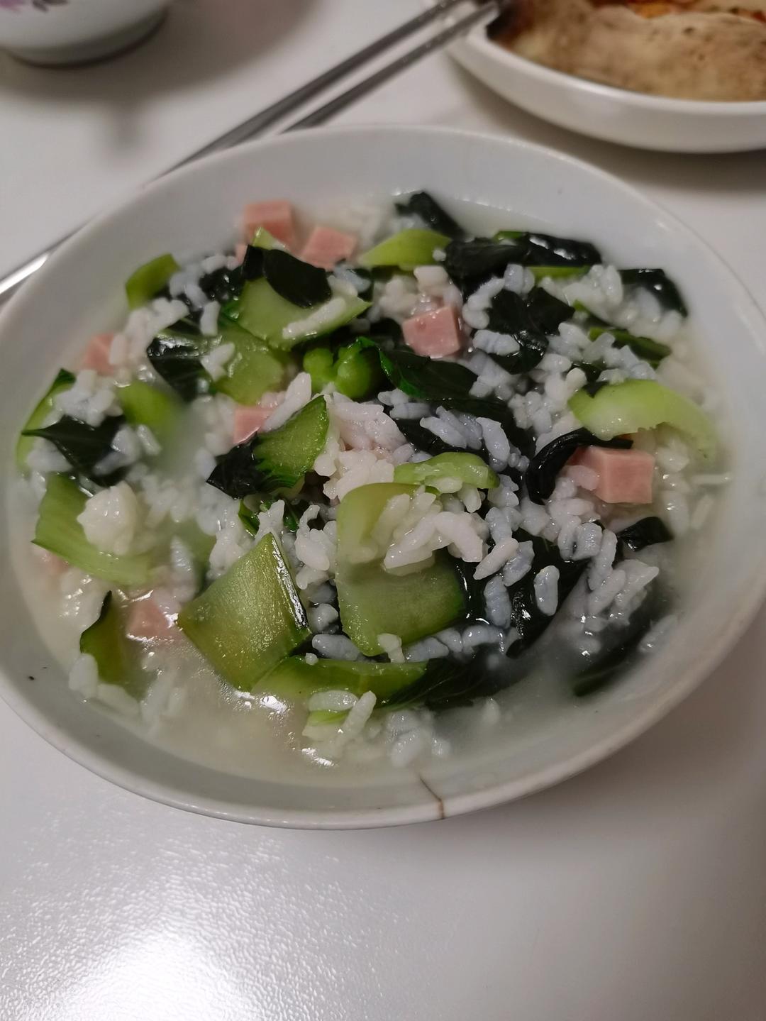 夏日偷懒餐——火腿菜泡饭