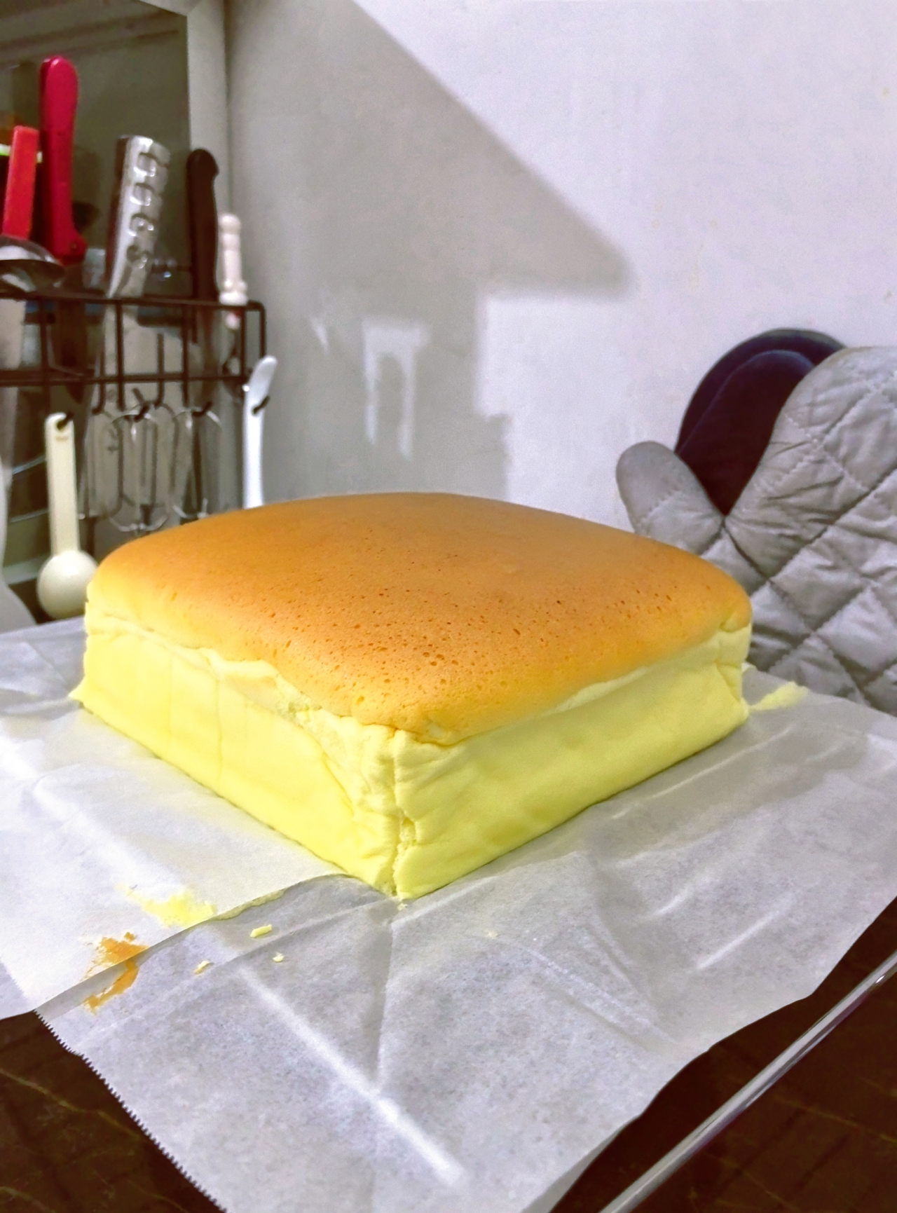 减脂期蛋糕—12寸量无油代糖古早味蛋糕