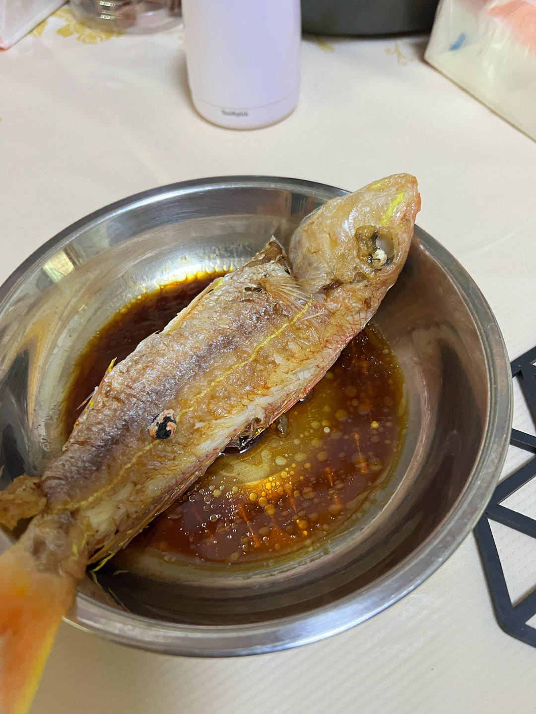 香煎红三鱼