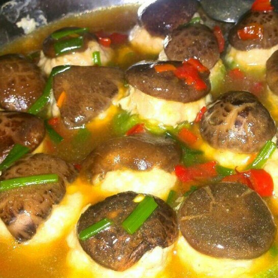 豆腐肉末酿香菇