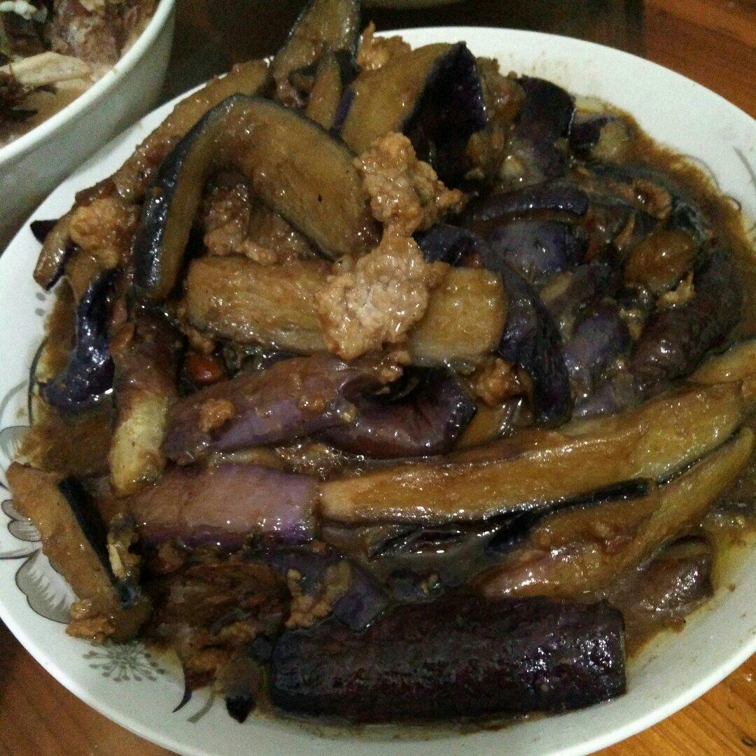 酱香肉末烧茄子
