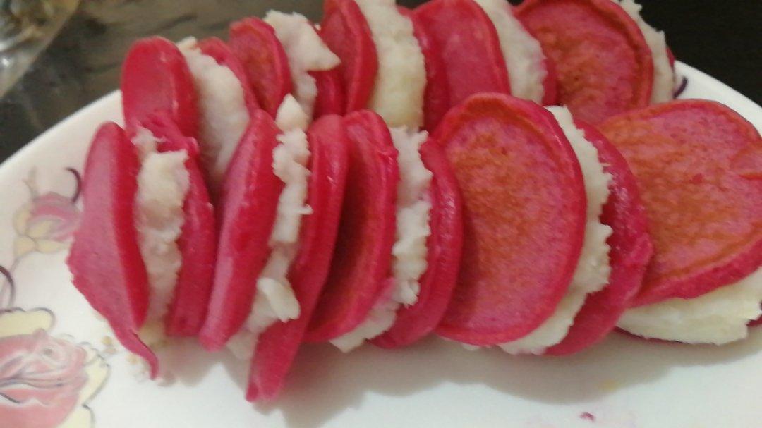 火龙果山药铜锣烧 宝宝辅食食谱