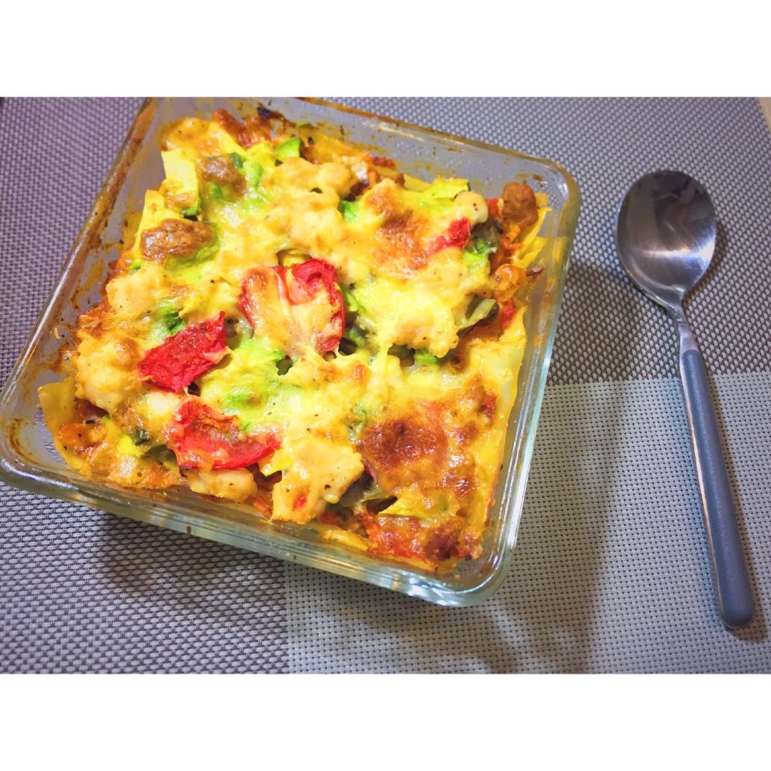 自制健康意大利杂烩千层面 Homemade Hearty&Healthy Lasagna