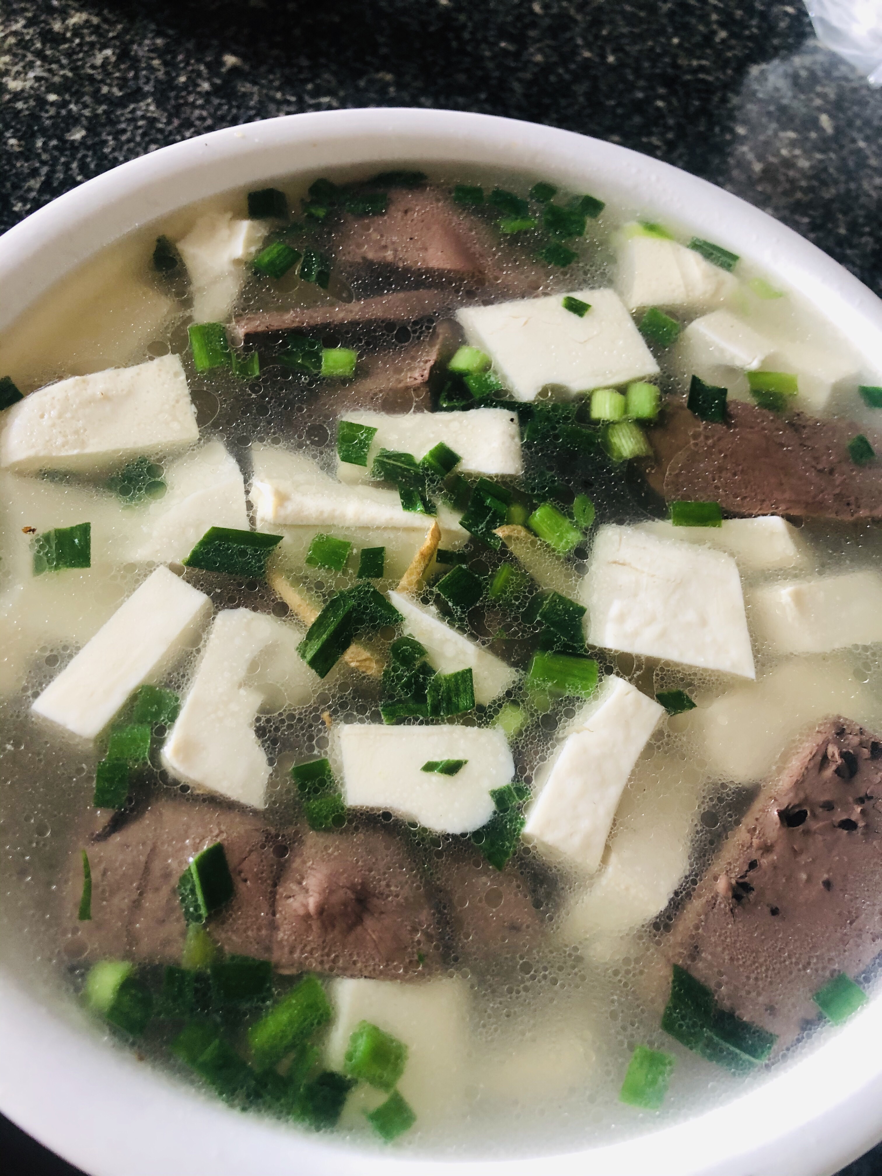 简单的鸭血豆腐汤的做法