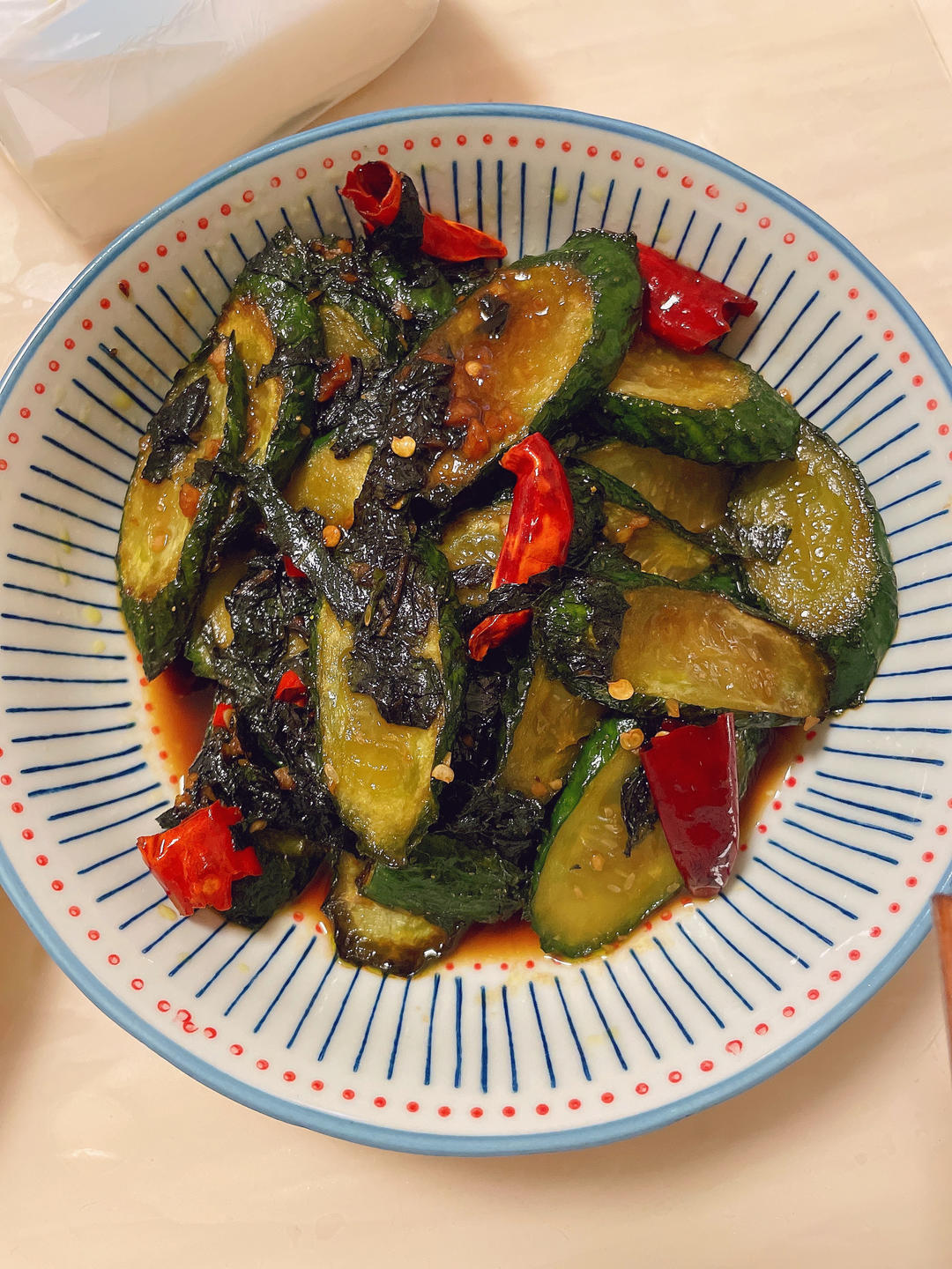 紫苏煎黄瓜