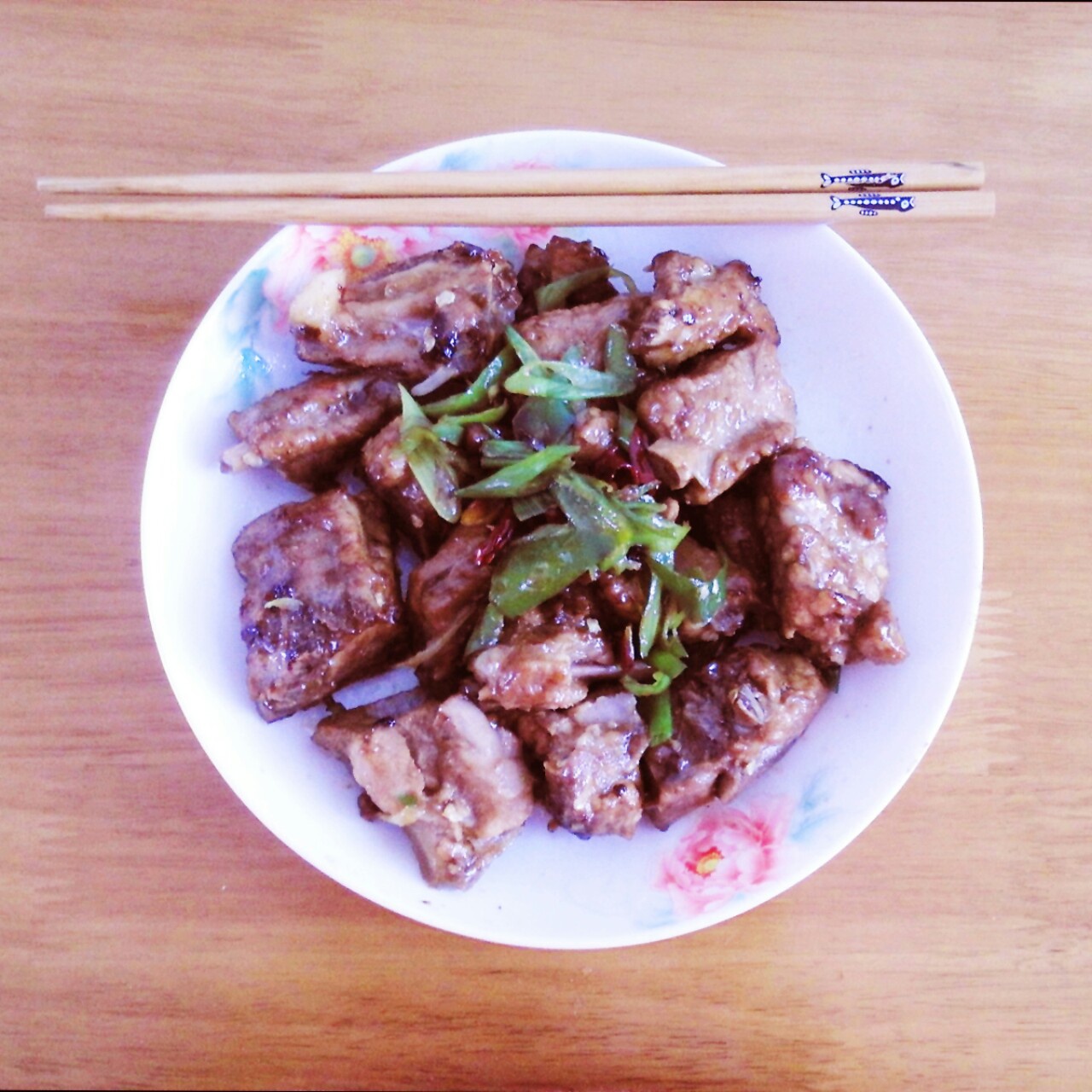 双椒煎排骨