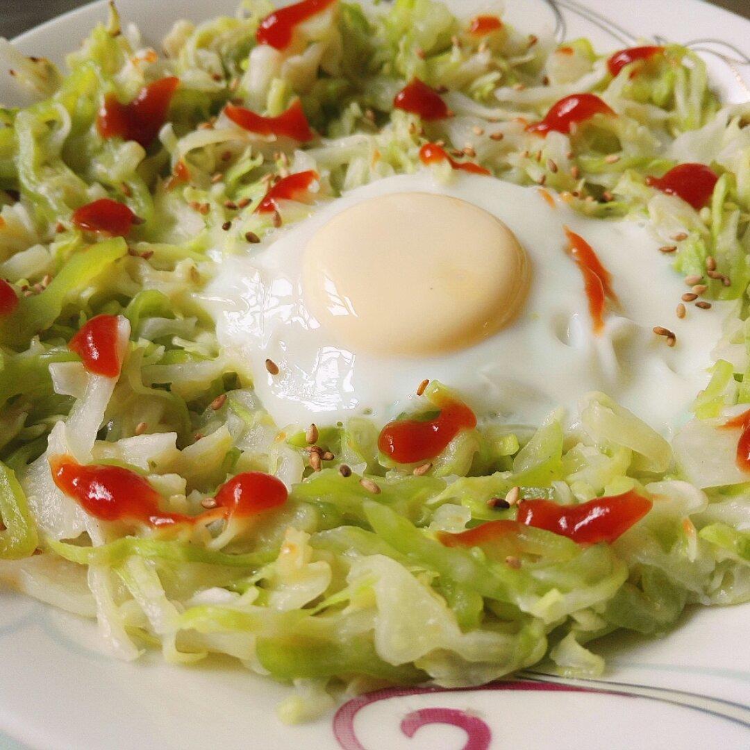 快手早餐料理-卷心菜烘蛋