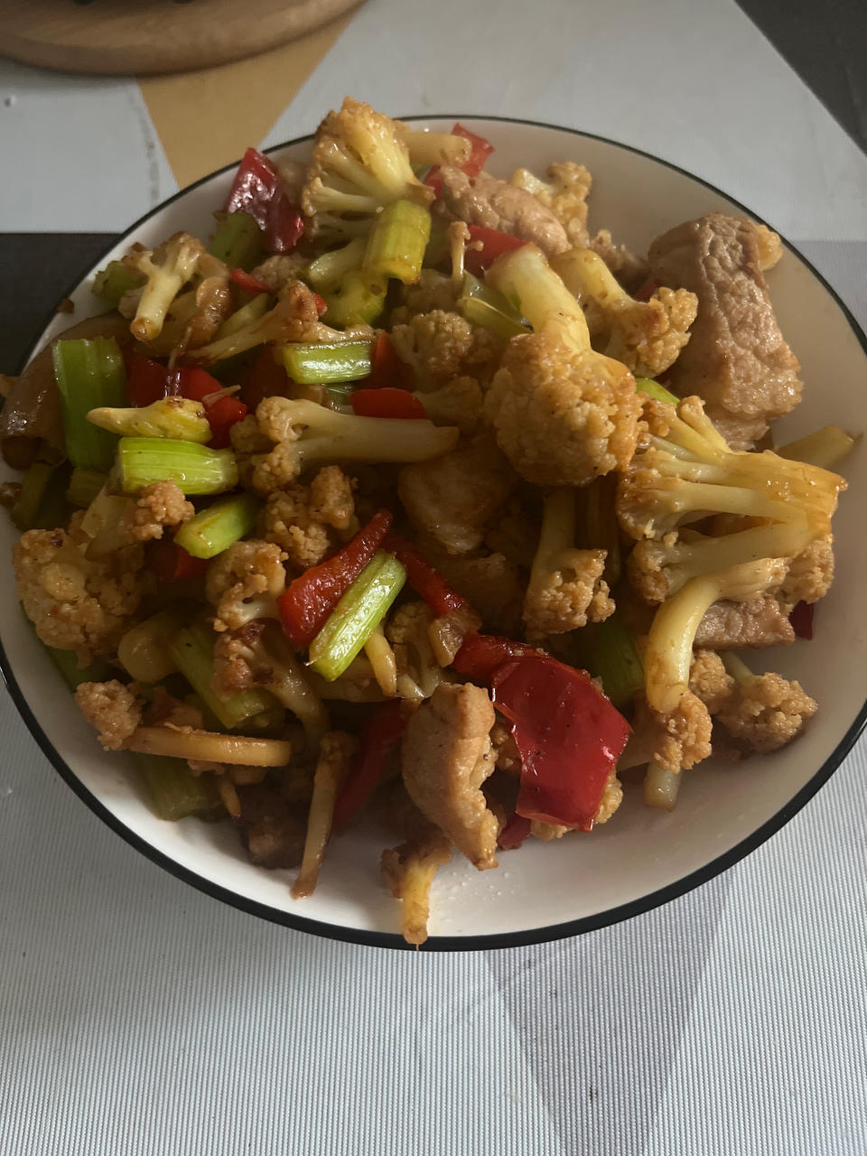 和饭店一个味道的干锅花菜