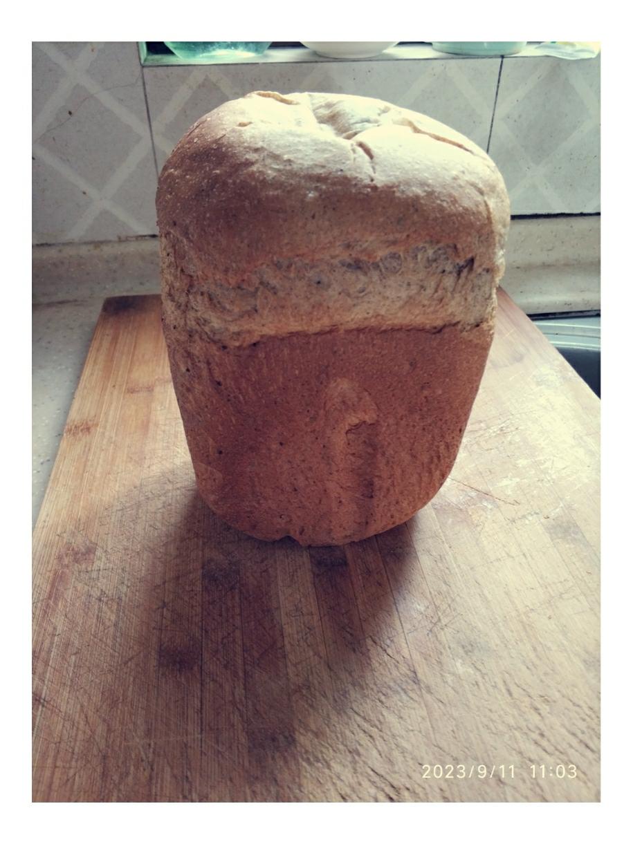 黑芝麻全麦吐司（松下面包机）