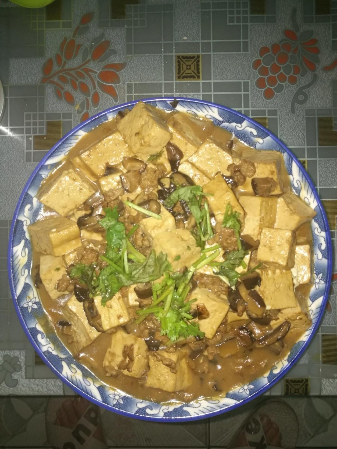 超级下饭的香菇肉沫豆腐