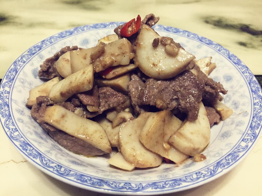 杏鲍菇炒牛肉