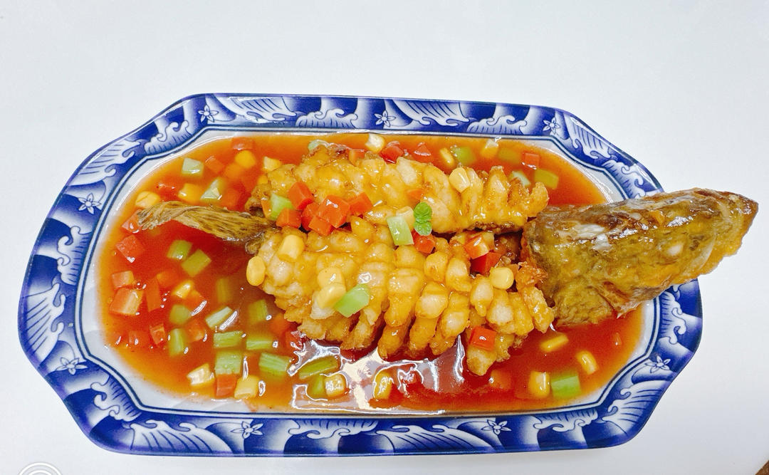 年菜必学【松鼠桂鱼】，给你多动图食谱，不信你学不会！（孔瑶原创食谱）