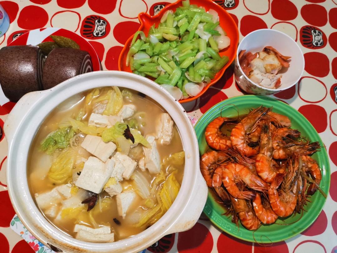 油焖大虾（黑虎虾）